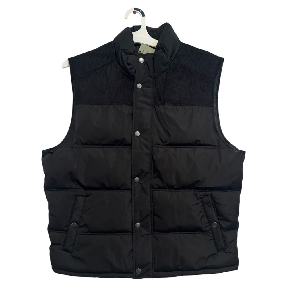 Men's Black Puffer Vest